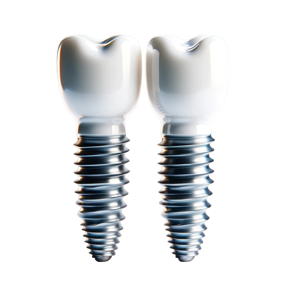 Имплантация двух зубов